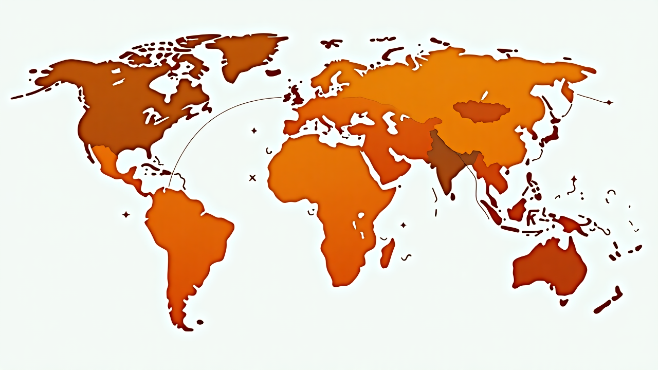 Mapa mundial de comercio